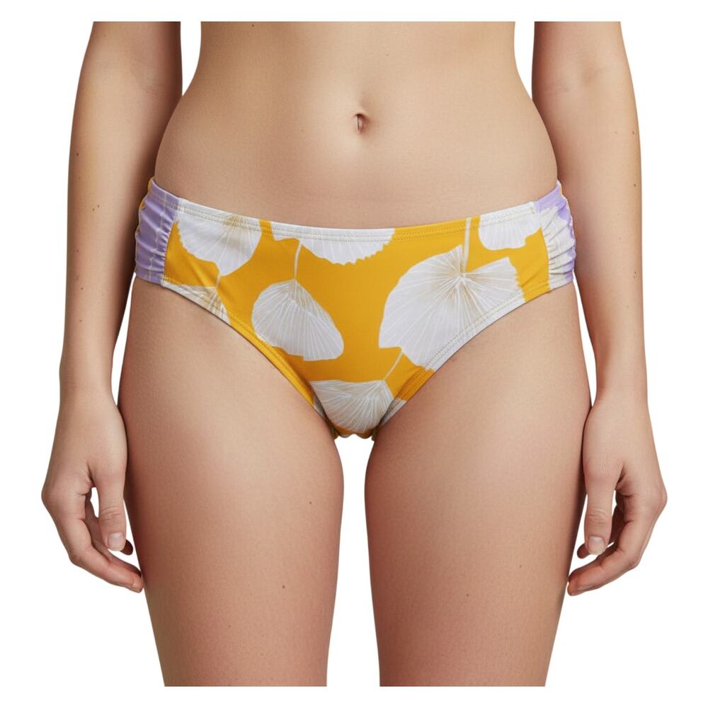Palmacea American Colibria Bikini Bottom Yellow Women Size Large NWT